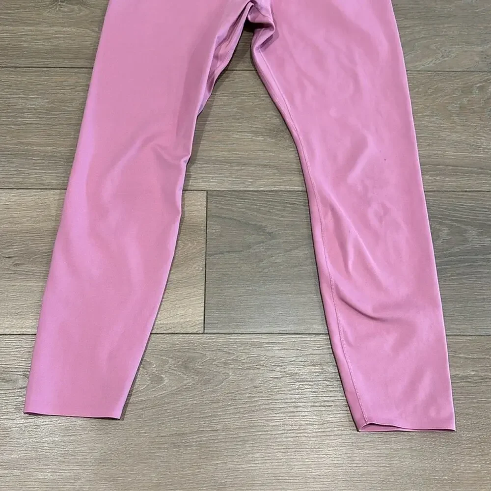 NIKE Pink One Luxe Crop 7/8 Tight Gym Workout Running Active Leggings Size Large